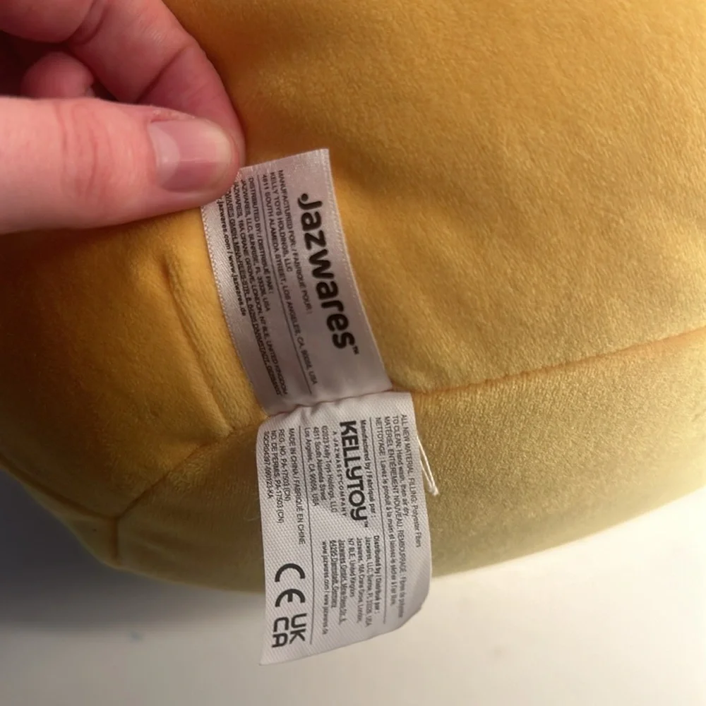 Enid the Neon Yellow Mushroom- 12” plush NWT Purple green spots - Picture 10 of 13